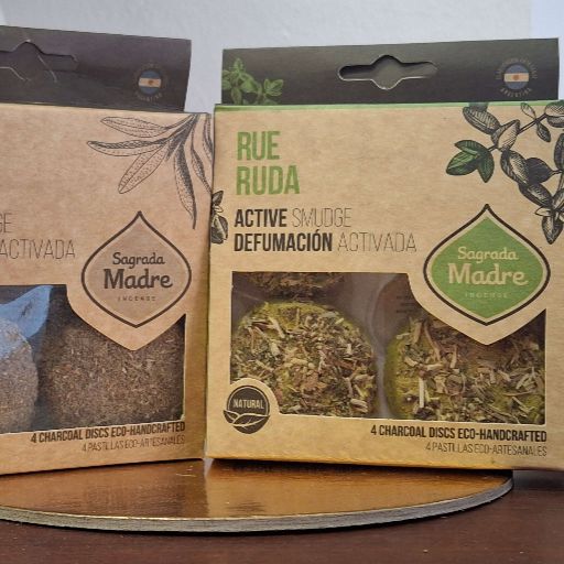 Pastiglie di Incenso per Fumigazione Sagrada Madre Ruta e Salvia Bianca