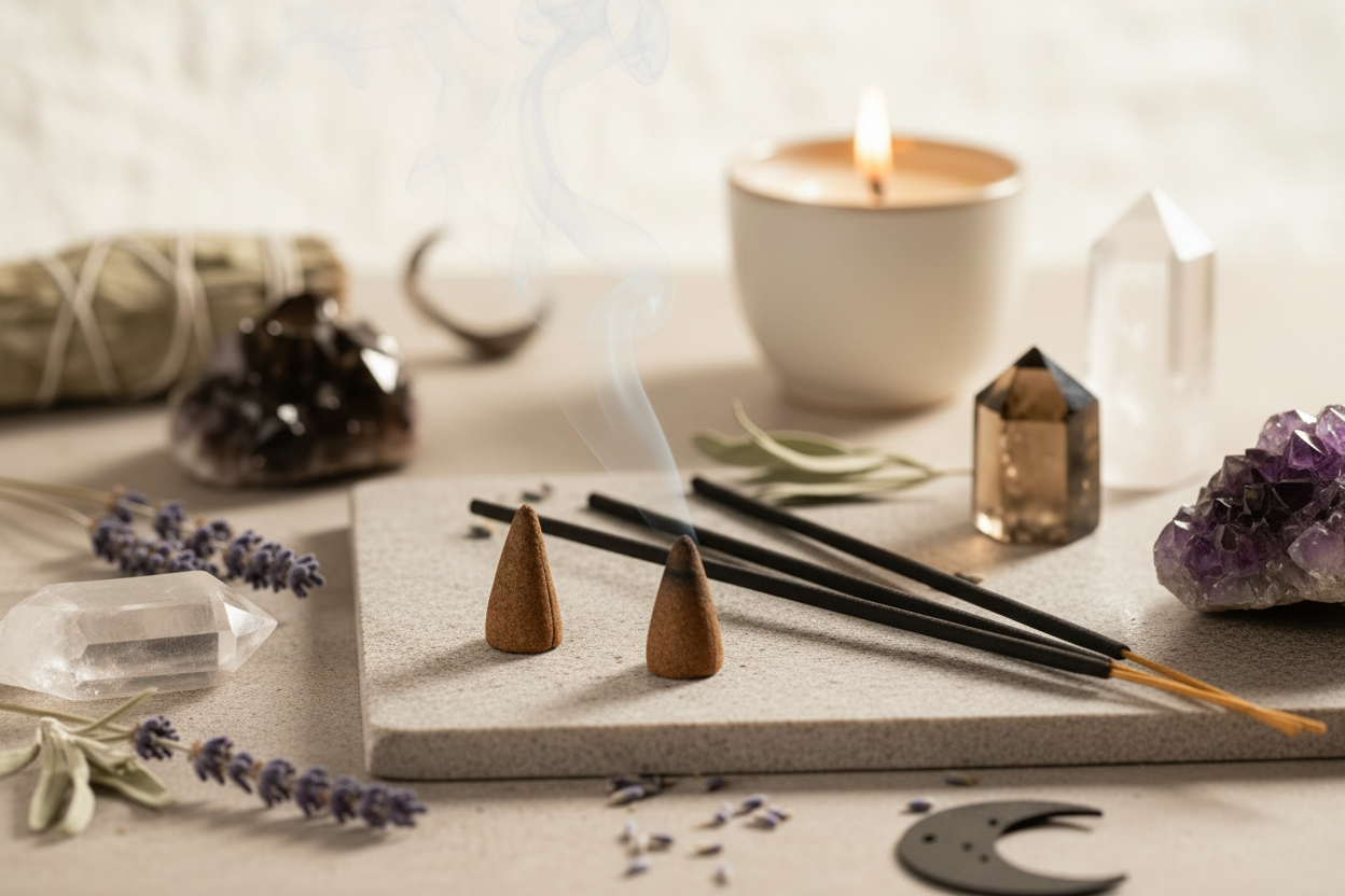 Bastoncini di incenso naturale - fragranze per meditazione e rituali