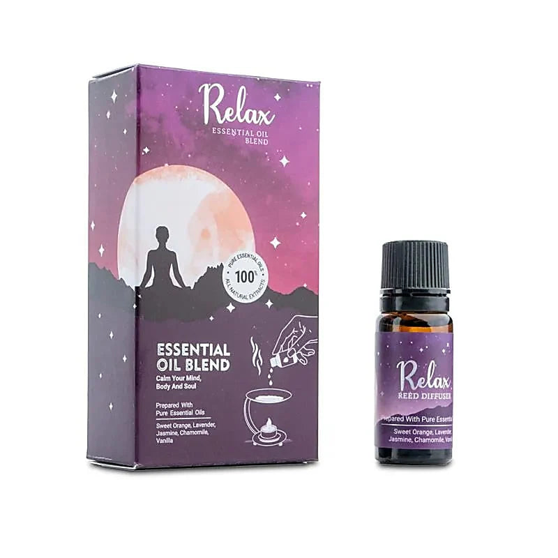 Olio Essenziale Relax con Arancio dolce · Lavanda · Gelsomino · Camomilla · Vaniglia