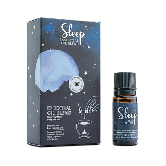 Olio Essenziale Sleep con Lavanda · Arancia · Geranio · Bergamotto · Chiodi di garofano · Pompelmo · Cardamomo