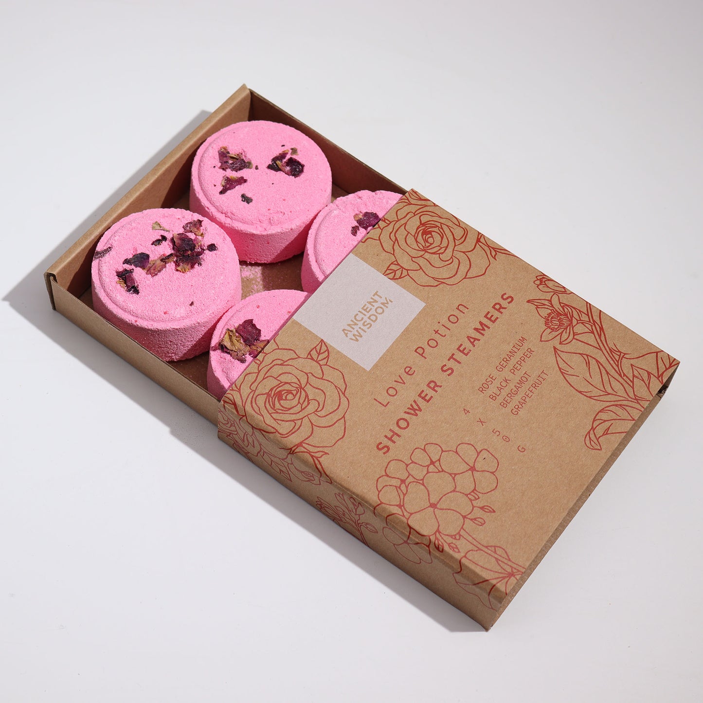 Set Frizzanti Doccia per Aromaterapia – Pozione d'Amore